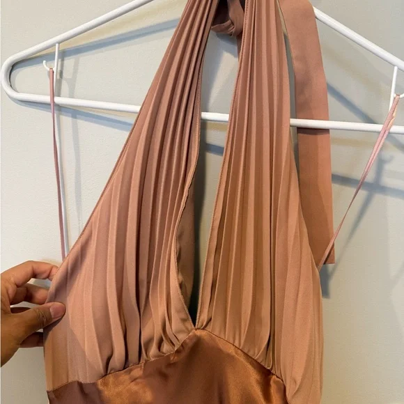 NWT Reformation Backless Dress in Mauve pink - Picture 6 of 8